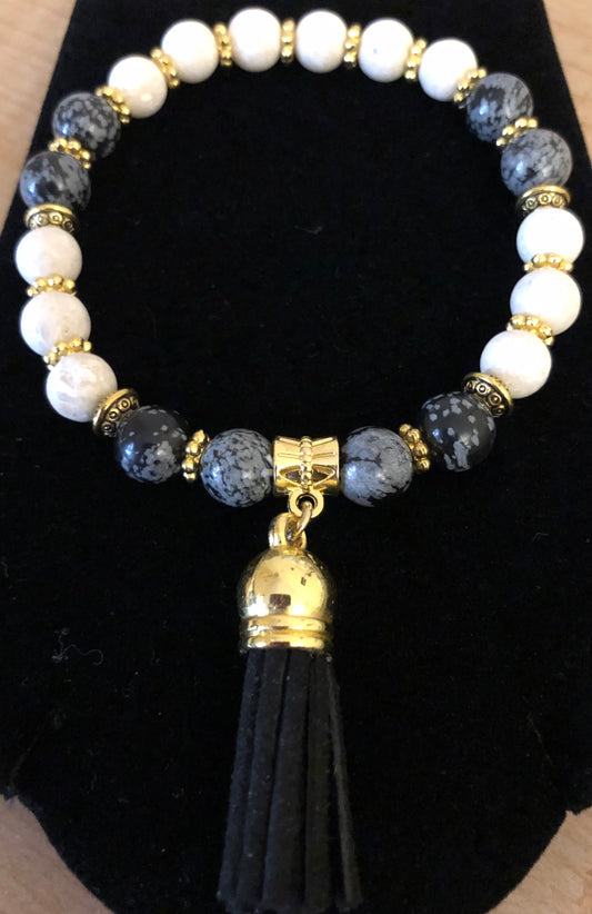 Gemstone Tassel Bracelets