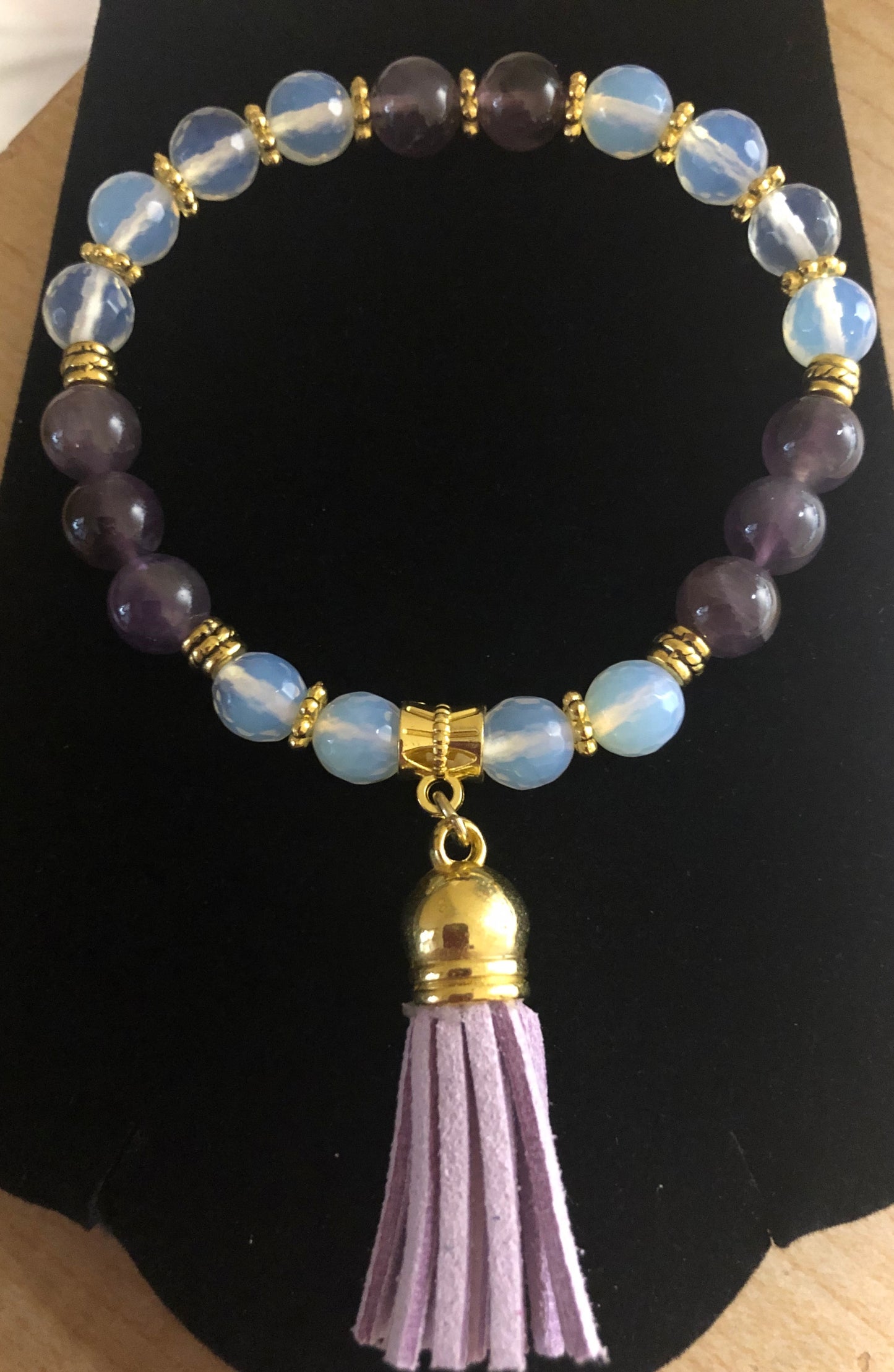 Gemstone Tassel Bracelets